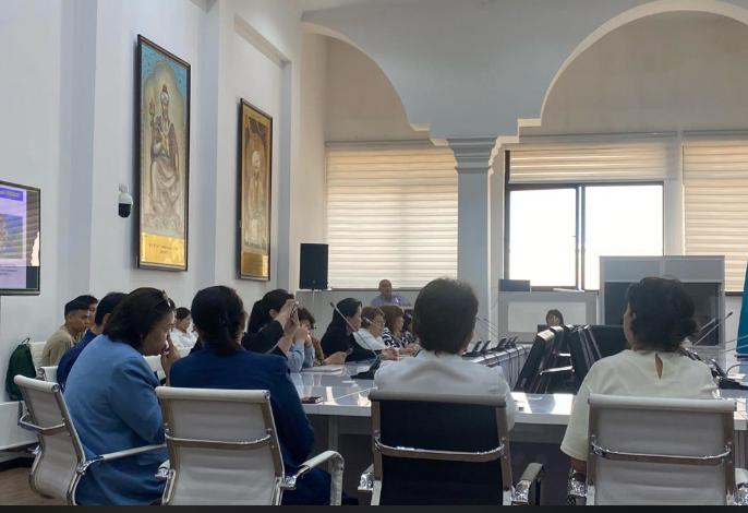 Author's lecture by Academician of the National Academy of Sciences of the Republic of Kazakhstan Burkitbayev M.M.