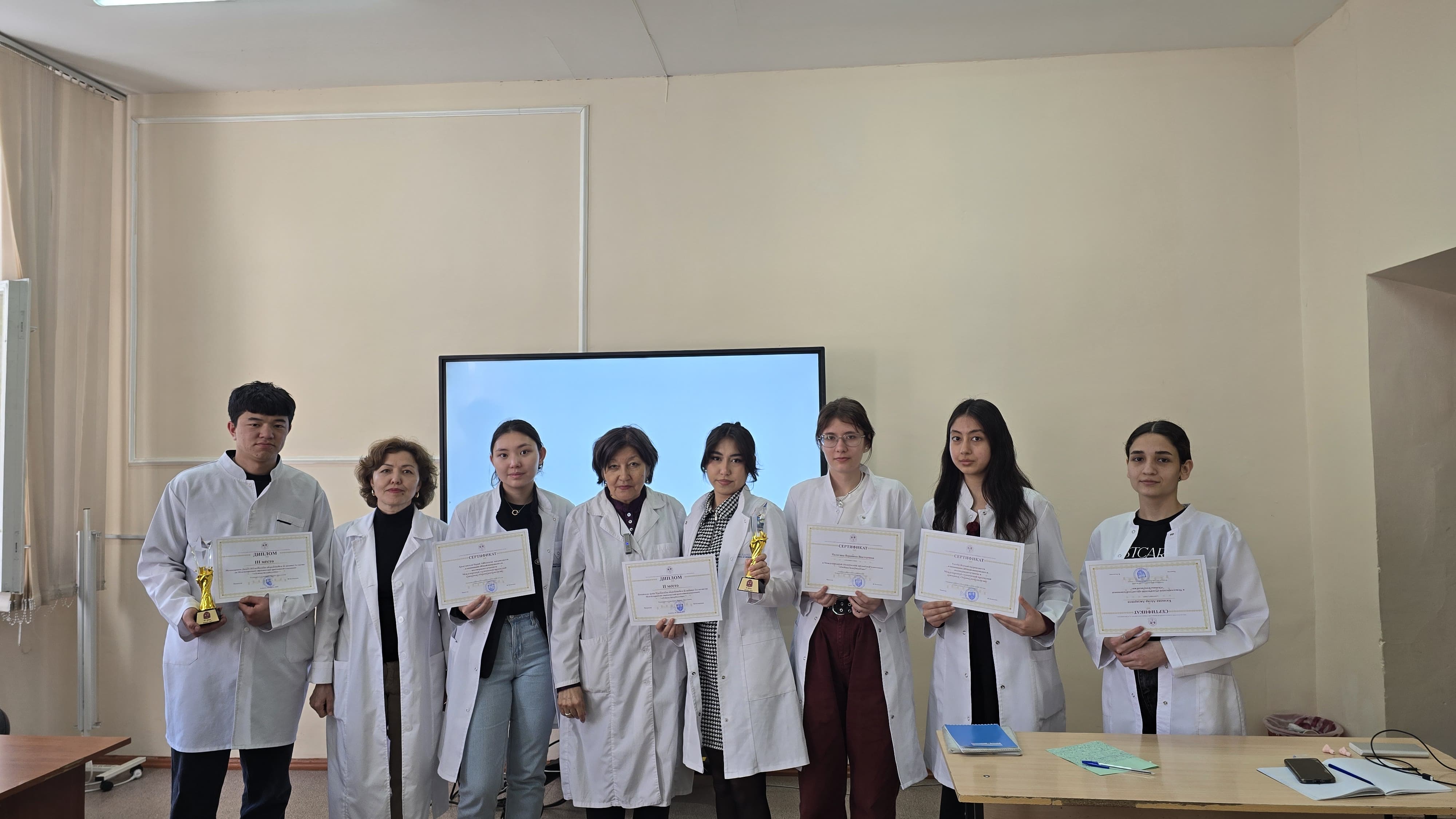 Prize-winning places at the international student olympiad