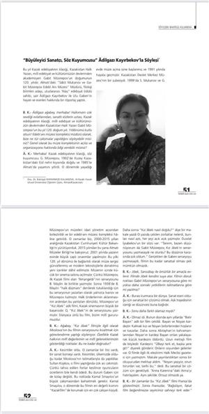 А.Байтұрсынұлы атындағы Қазақ тіл білімі бөлімінің ғалымы түрік журналына сұхбат берді.