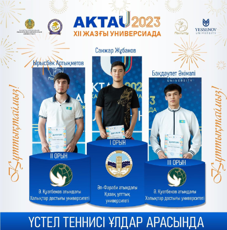 🏆Председатель правления КазНУ им. Аль-Фараби ректор Туймебаев Жансеит Кансеитович и профессорско-преподавательский состав поздравляют победителей.