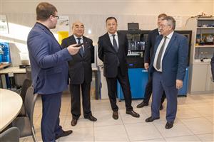 RECTOR OF KAZNU VISITS THE SCIENTIFIC RESEACRH COMPLEX "TECHNOPOLIS" OF PETER THE GREAT ST.PETERSBURG POLYTECHNIC UNIVERSITY