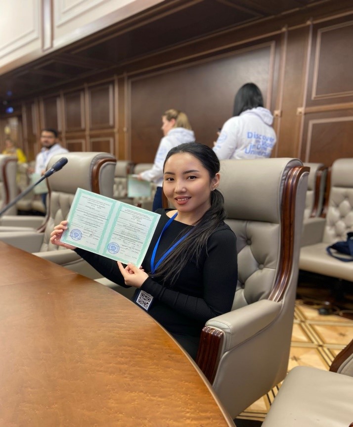 A MASTER STUDENT OF THE FACULTY OF BIOLOGY AND BIOTECHNOLOGY TOOK PART IN A FULL-TIME SCHOOL DEDICATED TO INNOVATIVE TOOLS FOR IMPLEMENTING PROJECTS IN THE FIELD OF SUSTAINABLE DEVELOPMENT, ORGANIZED BY USCO IN MOSCOW