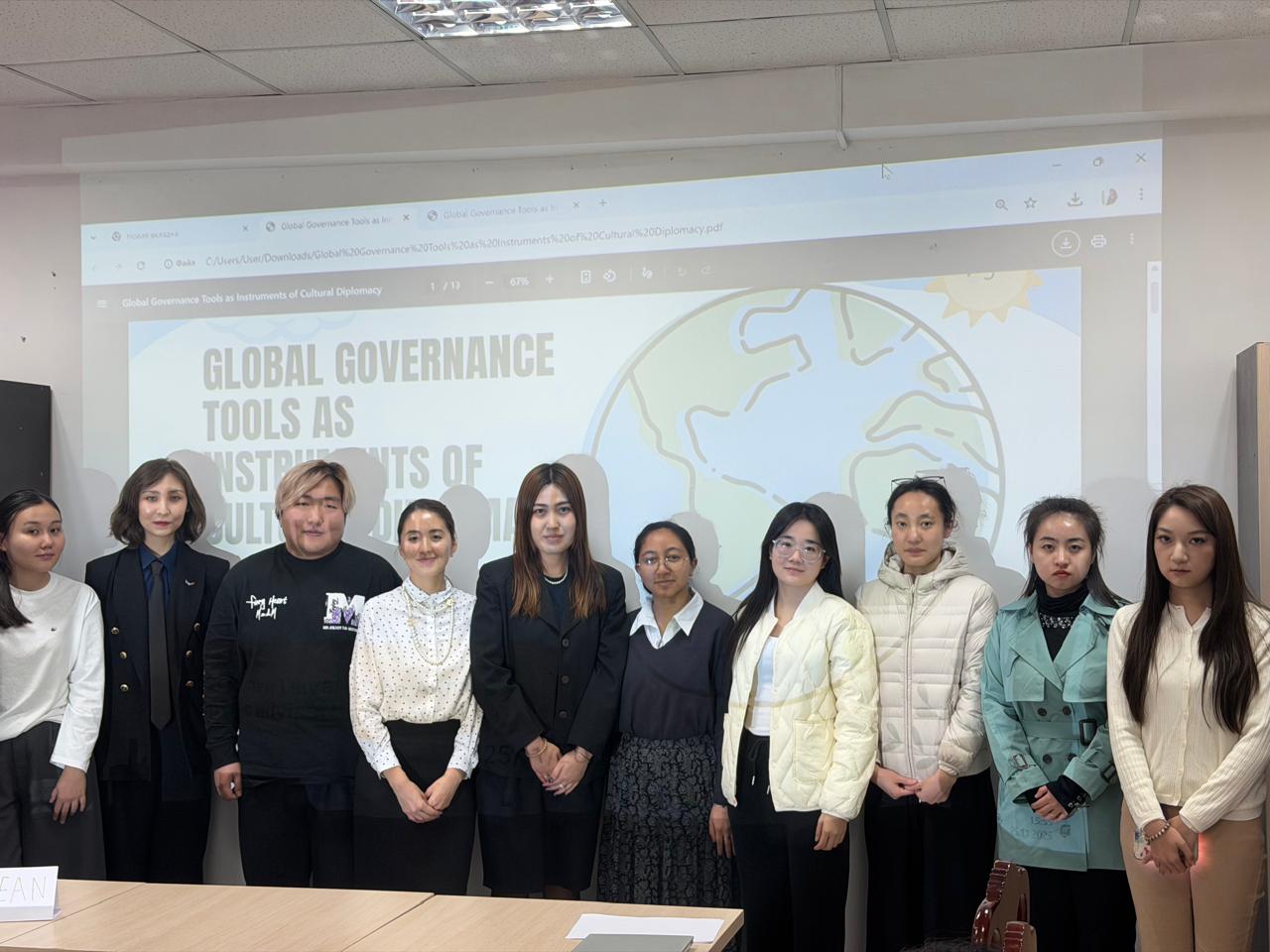 Young professional in International Relations explore global issues through 13, 16 and 17 SDGs