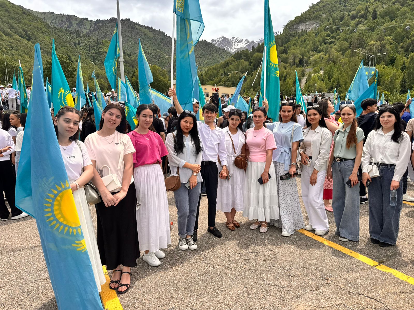 Ceremonial Raising of the State Flag of the Republic of Kazakhstan