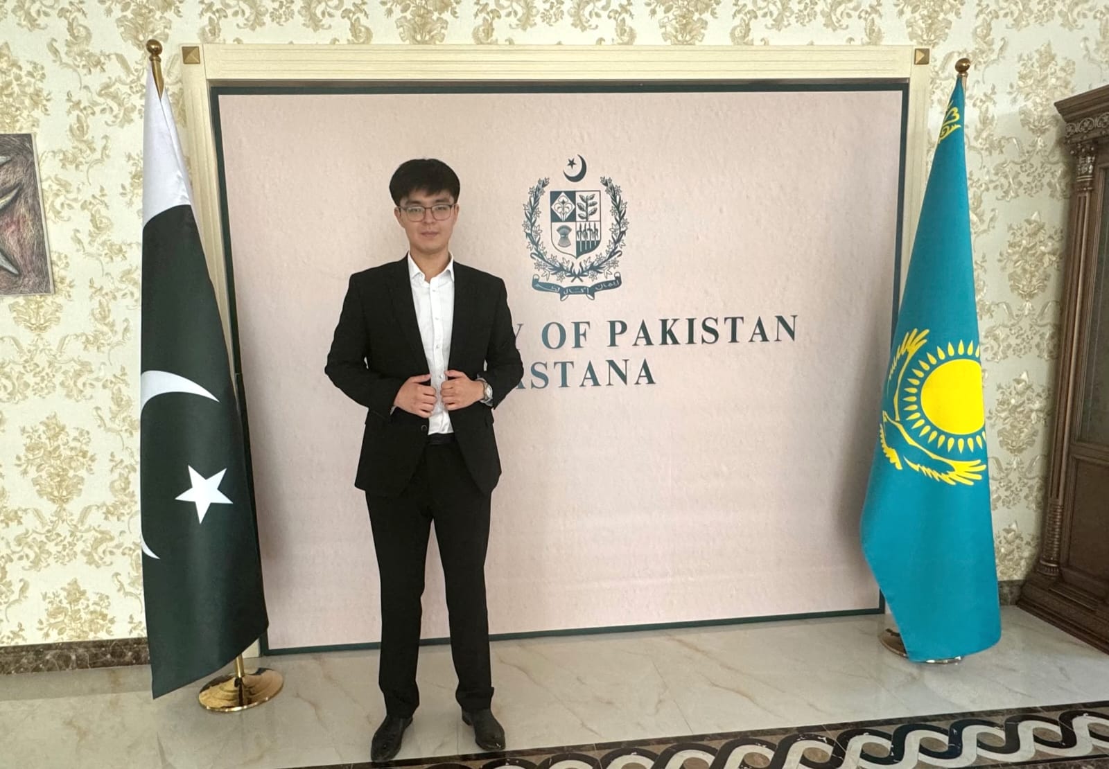 KAZNU STUDENT UNDERTAKES PROFESSIONAL INTERNSHIP AT PAKISTANI EMBASSY IN ASTANA